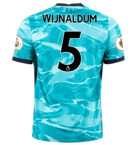 Liverpool Away Kit Soccer Jersey GEOGINIO WIJNALDUM #5 2020/21